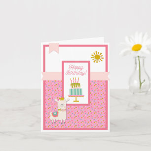 Toute Llama amusant Bonne carte d'anniversaire