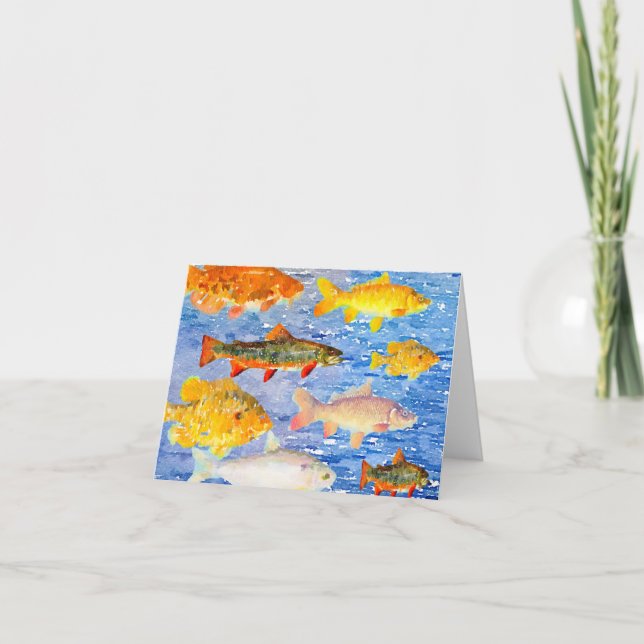 Toute une quantité de poissons dans les cartes Sea (Devant)