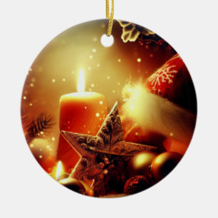 Toutes les choses décoration de bougie de Noël