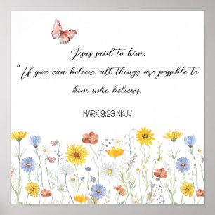Toutes les choses sont possibles Poster Floral