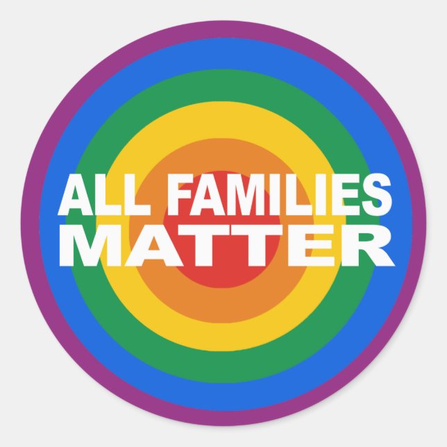 Toutes les familles comptent Bumper Sticker (Devant)