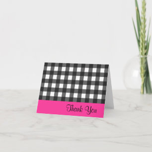 Toutes les occasions En vichy Carte de remerciemen