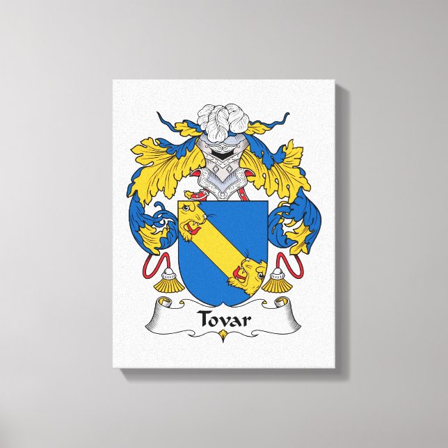 Tovar Familienwappen Leinwanddruck (Vorderseite)