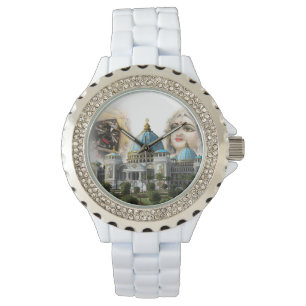 TOVP/Radha Madhava diamante de imitación/Email-Uh Armbanduhr