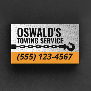Tow Service Company Beruflich Tow Hook Visitenkarte