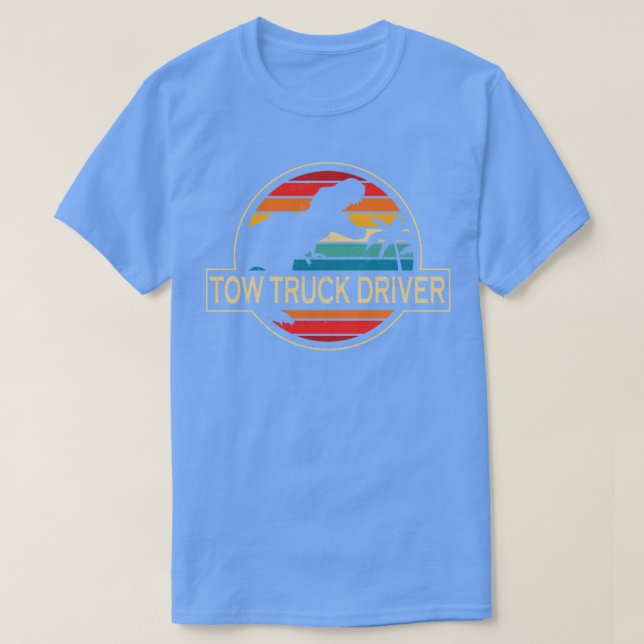 Tow Truck Driver Dinosaur T-Shirt (Design vorne)