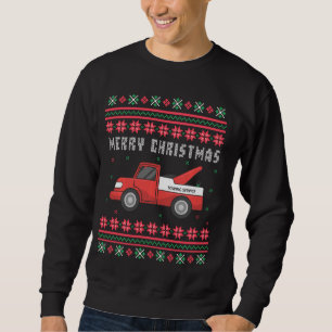 Tow Truck Ugly Frohe Weihnachts-verrückte Weihnach Sweatshirt