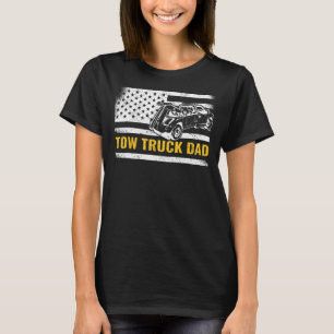 Tow Truck Vater Pater USA Flaggenschleppschlepper T-Shirt
