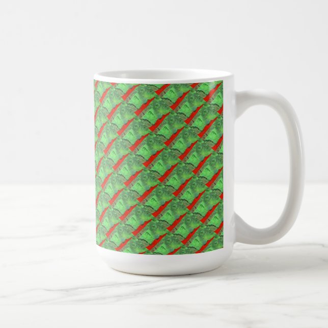 "Tower #1 Tiled" Abstrakte Design-Tasse Kaffeetasse (Rechts)