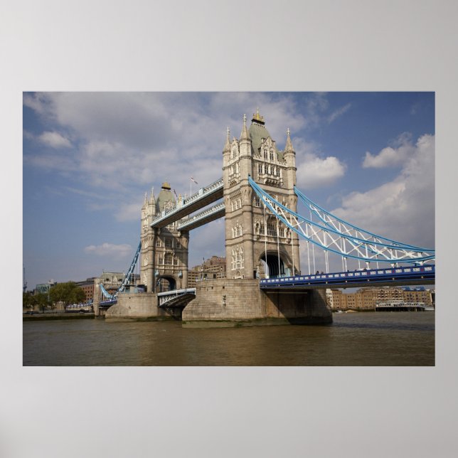 Tower Bridge and River Thames, London, Poster (Vorne)