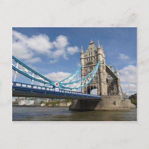 Tower Bridge auf der Themse London UK Postkarte