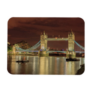 Tower Bridge bei Nacht, London Magnet