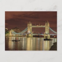 Tower Bridge bei Nacht, London