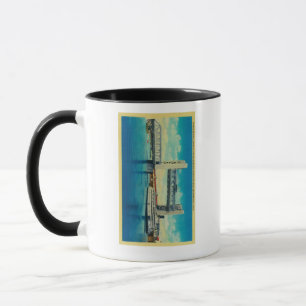 Tower Bridge erhöht für den Sacramento Fluss Tasse