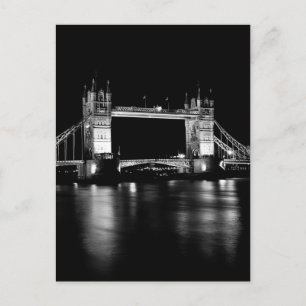 Tower Bridge in der Nacht Postkarte
