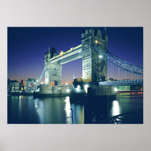 Tower Bridge in Dusk Poster