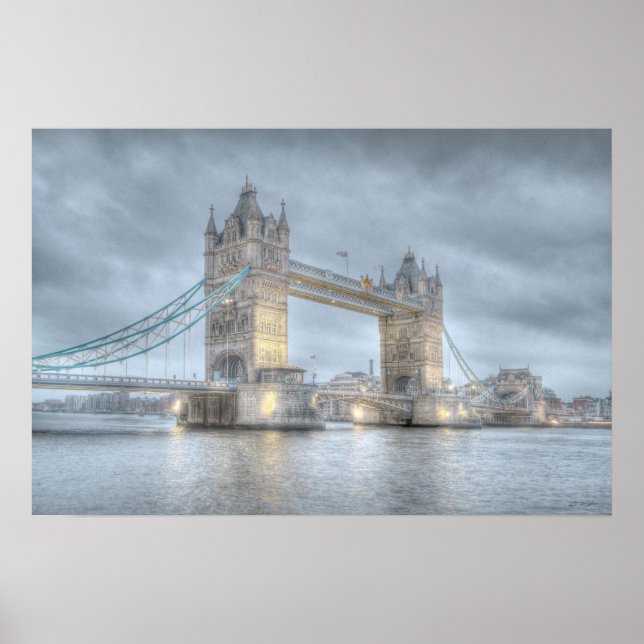 Tower Bridge in London Poster (Vorne)