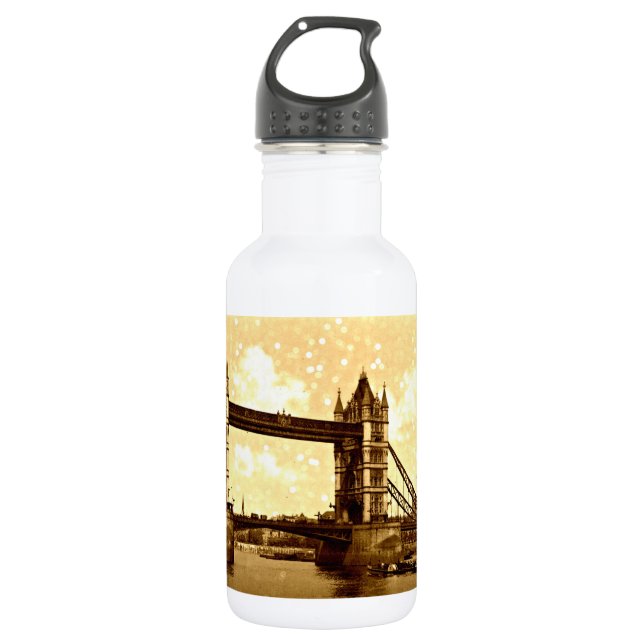 Tower Bridge London 1900 Edelstahlflasche (Vorderseite)