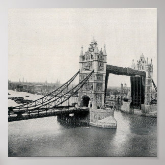 Tower Bridge, London 1913 Poster