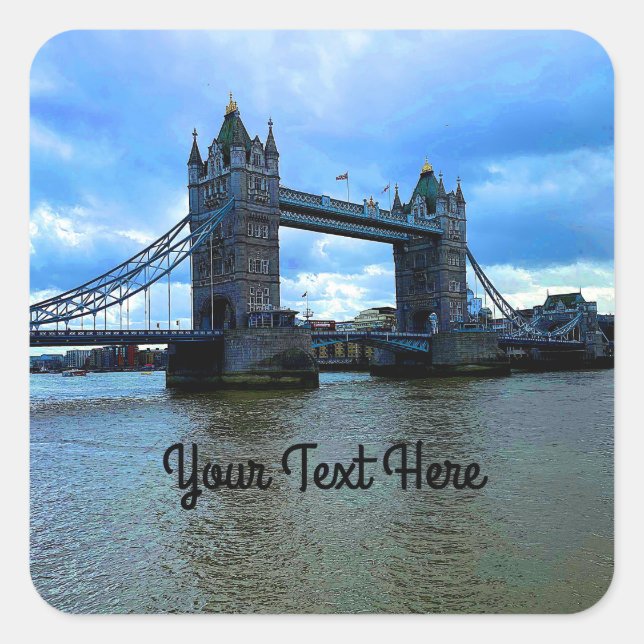 Tower Bridge, London #2 Stickers (Vorderseite)
