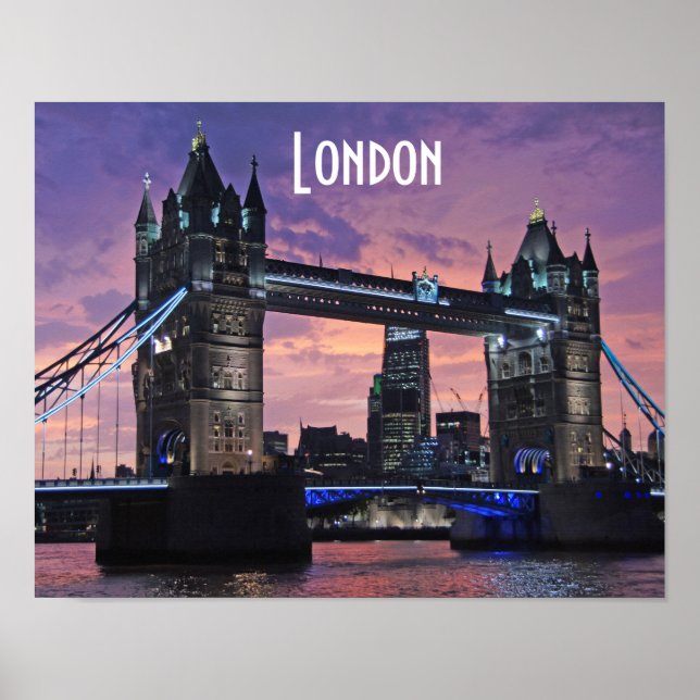 Tower Bridge London England Poster (Vorne)