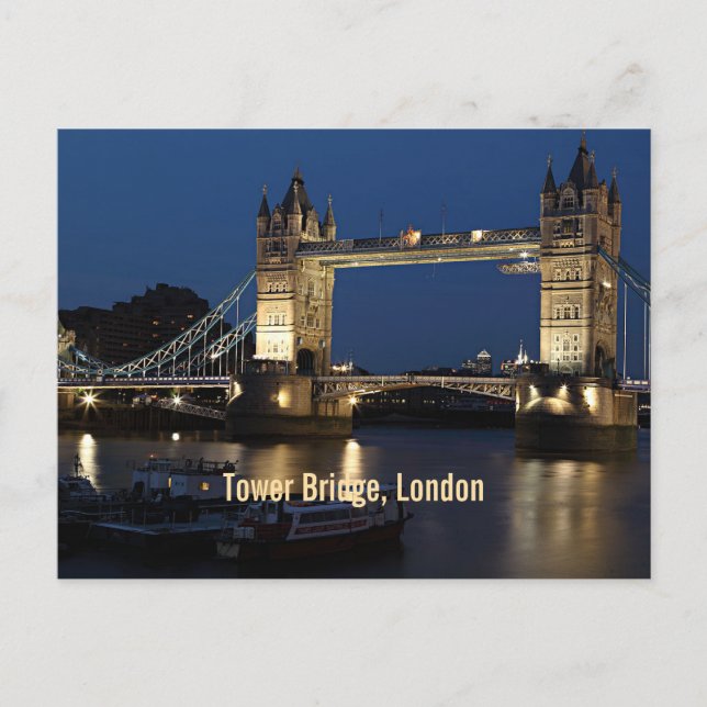 Tower Bridge, London, England Postkarte (Vorderseite)