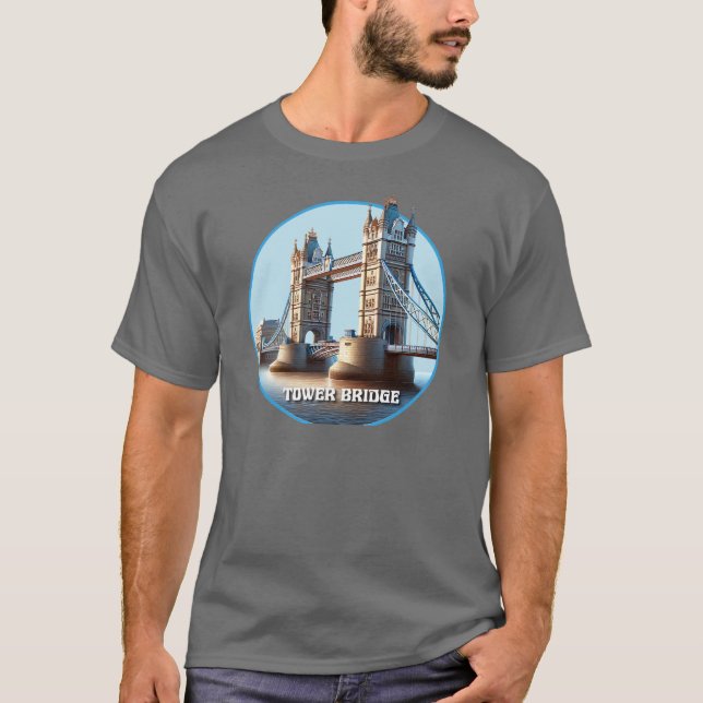 Tower Bridge London England T-Shirt (Vorderseite)