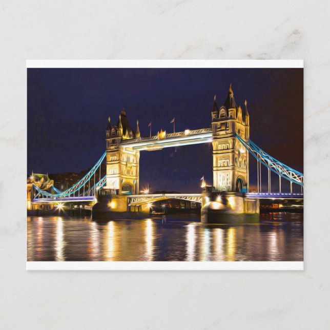 Tower Bridge London Postkarte (Vorderseite)