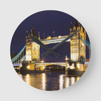 Tower Bridge London Runde Wanduhr