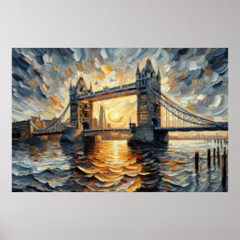Tower Bridge Ölgemälde Poster