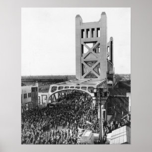 Tower Bridge Opening Foto Poster Print