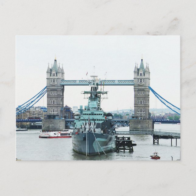Tower Bridge Postkarte (Vorderseite)