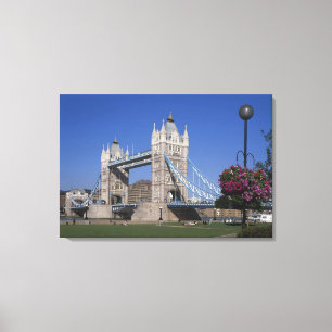 Tower Bridge, River Thames, London, England Leinwanddruck