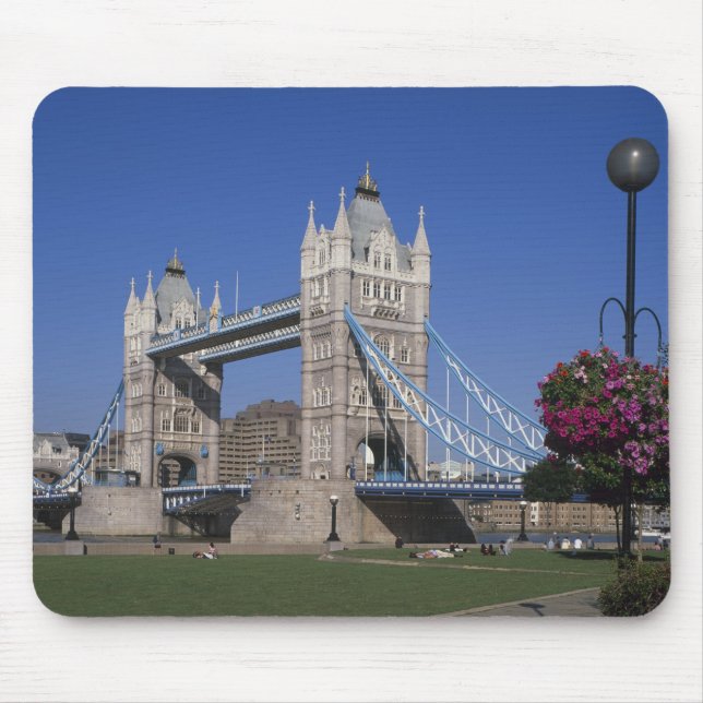 Tower Bridge, River Thames, London, England Mousepad (Vorne)