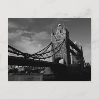 Tower Bridge Schwarz-Weiß-Bild Postkarte