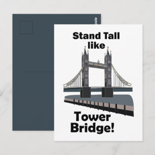 Tower Bridge Stand Tall wie Tower Bridge Reise Postkarte