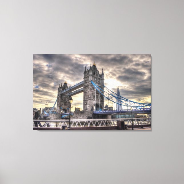Tower Bridge & The Shard, London, England Leinwanddruck (Vorderseite)