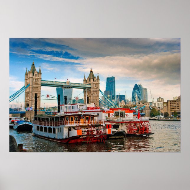 Tower Bridge Themse London Poster (Vorne)