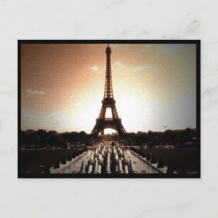 Tower Eiffel 4 Postkarte