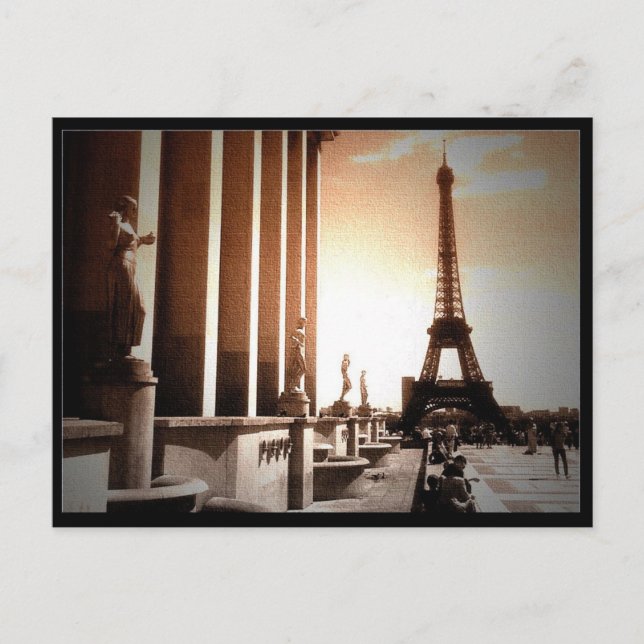 Tower Eiffel Postkarte (Vorderseite)