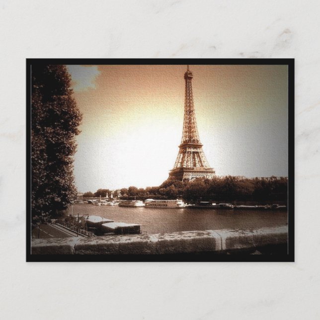 Tower Eiffel Postkarte (Vorderseite)