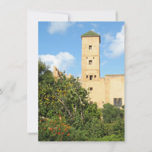 Tower in Rabat, Marokko Karte