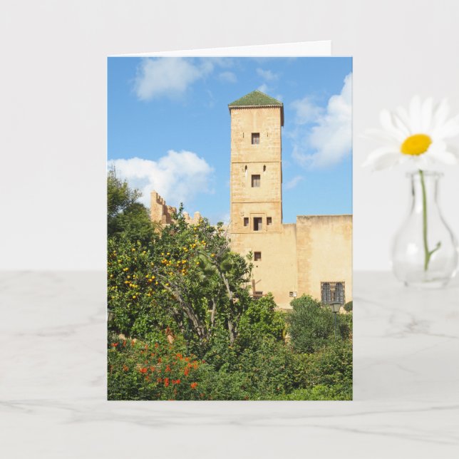Tower in Rabat, Marokko Karte (Kleine Pflanze)