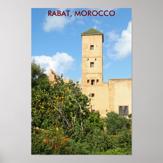Tower in Rabat, Marokko Poster (Vorne)