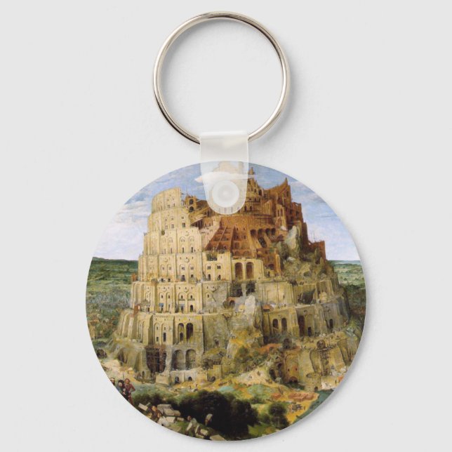 Tower of Babel - Peter Bruegel Schlüsselanhänger (Vorderseite)