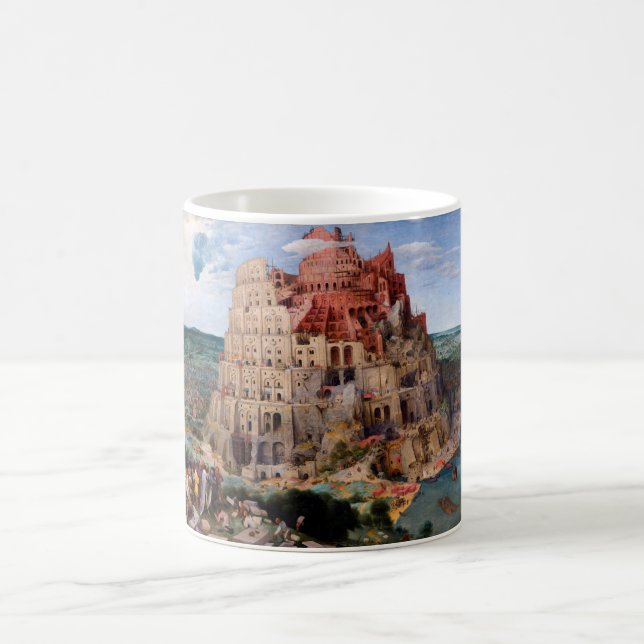 Tower of Babel, Pieter Bruegel the Elder, 1563 Kaffeetasse (Mittel)
