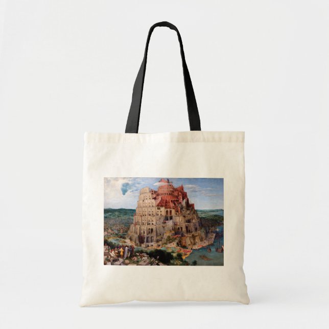Tower of Babel, Pieter Bruegel the Elder, 1563 Tragetasche (Vorne)
