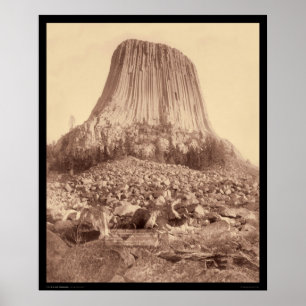 Tower of Devil von West Side WY 1890 Poster