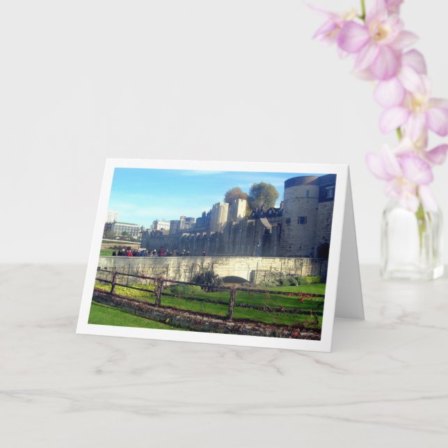 Tower of London Castle, England Karte (Orchidee)