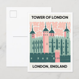 Tower of London England abstrakte Reisemöglichkeit Postkarte